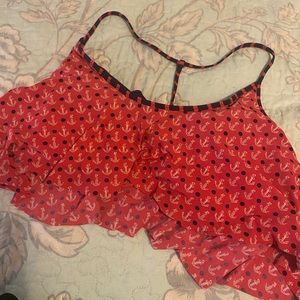 Sperry bikini top with anchors